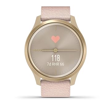 Garmin vivomove style ライトゴールド Amazon.com: Garmin vivomove Style, Hybrid Smartwatch with